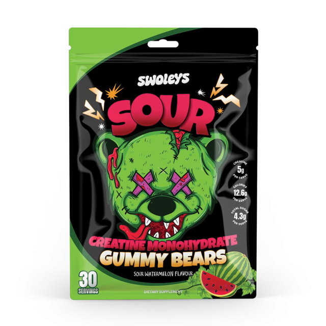 Swoleys Sour Creatine Gummy Bears