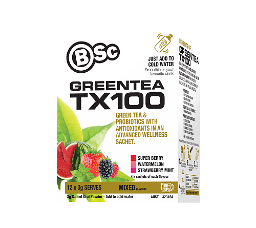 BSc Body Science Green Tea TX100 12 pack